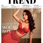 Mouni Roy Instagram - You only need to own this TREND to keep up with the trends,on the cover feature for the TREND Magazine by DLF malls @dlfmallofindia @dlfpromenade @dlfavenue @dlf_cyberhub Team Credits Photographer : Manasi Sawant @manasisawant Make up Artist : Albert @chettiaralbert Hair Artist : Queensly @chettiarqueensly Assistant Stylists : Akanksha @_akankshaoraon , Madhurima @madhurima_ekka Art Directors : Bhagyashri @bhagyashri_beyonddarts , Yogesh @thecharcoal_line Location : Hilton International Airport Mumbai @hiltonmumbai Artist Reputation Management: Raindrop Media @media.raindrop Wardrobe: DLF Mall Of India @dlfmallofindia Bralet : Hunkemoller @hunkemoller Red Lehenga Skirt : Meena Bazaar @meenabazaar Chokar & Swaroswki pendant : Swarovski @swarovski