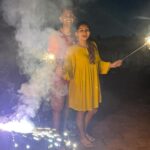 Nakshathra Nagesh Instagram – Enga veetu Deepavali! 

#thaladeepavali #first1000wala #maritalbliss 🧿