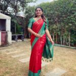 Nakshathra Nagesh Instagram - The perfect puff! ❤️ Thank you my darling @abarnasundarramanclothing Saree @aatwos #tamizhumsaraswathiyum #beingsaraswathy