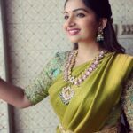 Nakshathra Nagesh Instagram – Wearing @mayon_by_subhathracouture @new_ideas_fashions ❤️ 

#tamizhumsaraswathiyum #beingsaraswathy