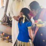 Navya Nair Instagram - Started my new classes on this auspicious day to the selected students for MAATHANGI .. A proper inauguration will be done at a later stage , where a lot more students can enroll , but I am cutting down on numbers as of now , just to have more focus .. May lord Ganesha and Nataraja bless all of us and these children for a bright future .. For me , this moment is so important , as my guru Manu Master asked me to start teaching , a new phase of my life as a teacher ( i dont call myself guru , am not there yet ) .. I wish and I pray that I could transfer whatever is been taught by my Guru’s to all my students in the purest form as I could .. I wish I could do justice to this art form .. Thanking almighty , gratitude 🙏🏻🙏🏻🙏🏻 And to my dear students , be whatever your age , just have trust on me .. I am there for your ultimate success through whatever ways I can 🙏🏻🙏🏻🙏🏻 #tanjorebani #newbeginnings #vidyarambham #lokasamsasthasughinobhavandu #danceislife #danceitout #bharatanatyam #bharatanatyam