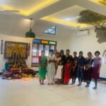 Navya Nair Instagram - Started my new classes on this auspicious day to the selected students for MAATHANGI .. A proper inauguration will be done at a later stage , where a lot more students can enroll , but I am cutting down on numbers as of now , just to have more focus .. May lord Ganesha and Nataraja bless all of us and these children for a bright future .. For me , this moment is so important , as my guru Manu Master asked me to start teaching , a new phase of my life as a teacher ( i dont call myself guru , am not there yet ) .. I wish and I pray that I could transfer whatever is been taught by my Guru’s to all my students in the purest form as I could .. I wish I could do justice to this art form .. Thanking almighty , gratitude 🙏🏻🙏🏻🙏🏻 And to my dear students , be whatever your age , just have trust on me .. I am there for your ultimate success through whatever ways I can 🙏🏻🙏🏻🙏🏻 #tanjorebani #newbeginnings #vidyarambham #lokasamsasthasughinobhavandu #danceislife #danceitout #bharatanatyam #bharatanatyam
