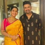Navya Nair Instagram – And its a fan girl moment ❤️❤️❤️
I had always admired you Bt after ROCKETRY respect to u , for making such a good film for the one who is the most deserved #nambinarayanansir 
@actormaddy ..

#kalyannavaratri 
Had such a wonderful navaratri evening with kalyan group .. sharing some photos of happiness .. thank u Ramesh Kalyan for the invite .. Am so happy that i could make it this time .. What an array of bomma kollus .. blissful .. 
felt @ home .. The whole family’s  hospitality and humility 🙏🏻🙏🏻🙏🏻

#kalyannavarathri 
#bommakollu 
#navaratri 
#rejoining
#blisfullnight 
#firstofakind
#gratitude 
#godisgreat