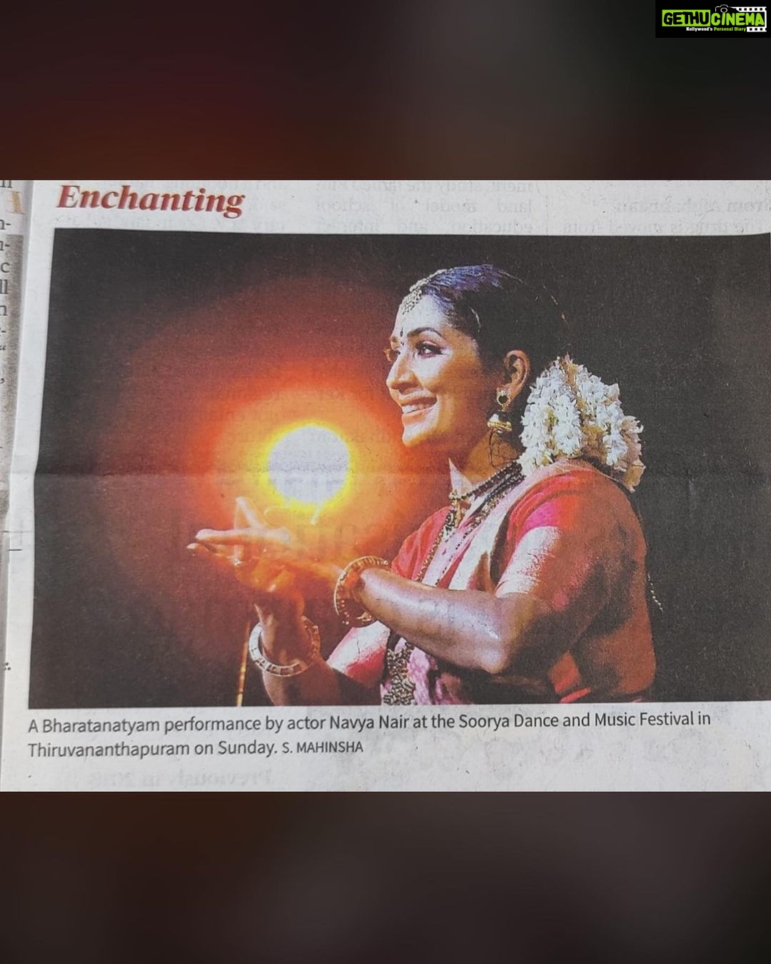 Navya Nair Instagram - Thank you @the_hindu , @mathrubhumidotcom @malayalamanorama