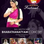 Navya Nair Instagram - Today evening at this blissful stage of Soorya for the Soorya Festival .. Thank you so much Soorya Krishnamoorthy sir for giving me an oppurtunity to perform in Soorya .. Thanking the efforts of my parents to teach me this art , they found the dancer in me , thanking all my gurus and God .. Please do come and bless me 🙏🏻 I pray , I can render a soulful Bharatanatyam recital for all the rasikas .. #sooryafestival #bharatanatyam #dancer #lifeofdancer #tanjurbani #manumaster #gratitude