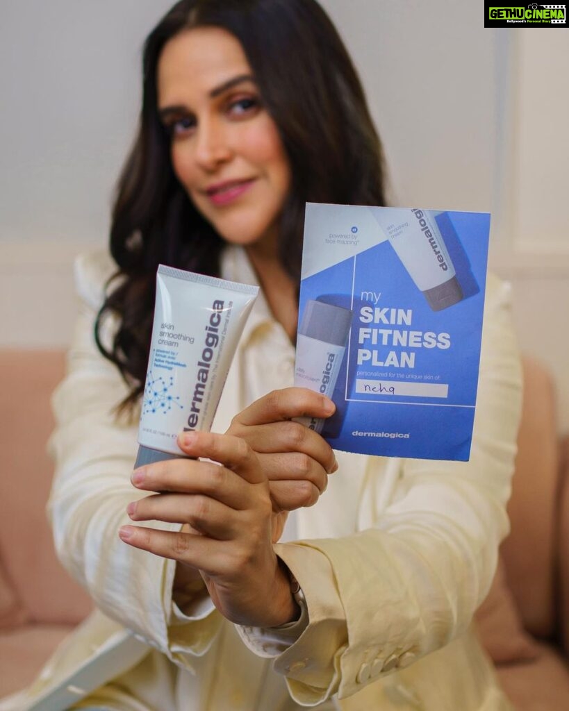 Neha Dhupia Instagram - Your skin needs to change with the seasons. With the onset of winter and my recent travels, I noticed my skin becoming a bit dry And so I knew I needed to see a professional skin therapist to address my skin concerns. The therapist analysed my skin with the Face Mapping Skin Analysis - i've got my Skin Fitness plan here with my personal winter skin care regime. She also recommended the Dermalogica PROSkin60 to combat my concerns. My skin feels nourished, hydrated and so much healthier. Go get your personal winter PROSkin routine with Dermalogica and discover your healthiest skin too! #dermalogica #myproskinroutine #skinhealth #dermalogicaindia #powerofproskin