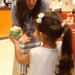 Neha Dhupia Instagram - Children’s Day celebrations with my girl at a Burger King restaurant turned out to be so much fun!!! Our afternoon siesta was made up of some heart to heart conversations over burgers, fries, shakes, coffee & crowns and we’re ready to seize the day now 😜😜😜 @burgerkingindia #ChildrensDayWithBurgerking #BKCAFE #KingIsHere Aligned by @pricision.in 📹 by @dreams2reels