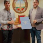 Nikhil Siddhartha Instagram – An Honour from the MAYOR OF NEW JERSEY Edison @mayorsamjoshi For The Success of #karthikeya2 ❤️