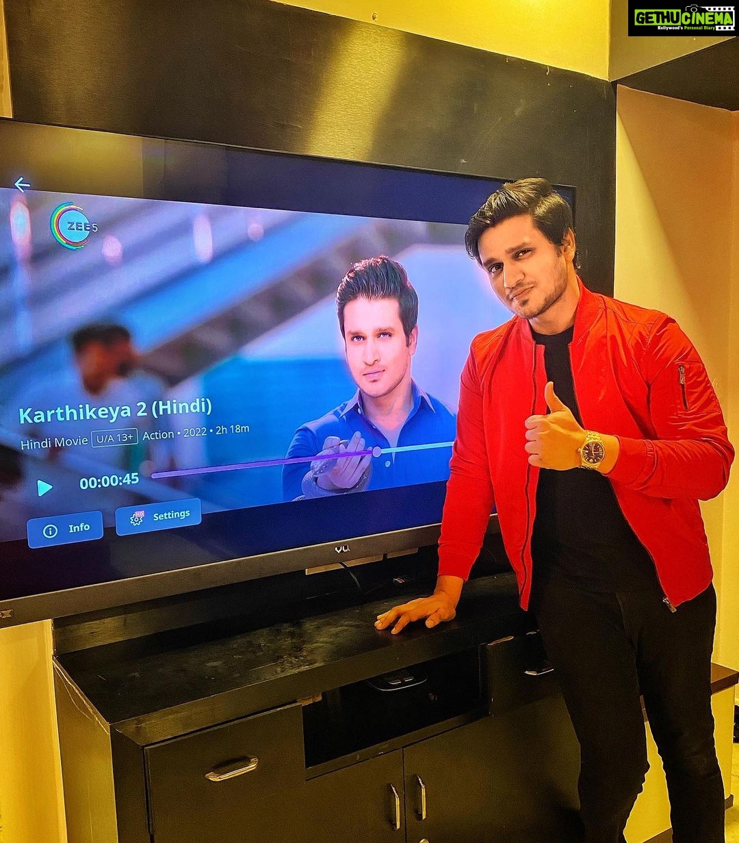 Nikhil Siddhartha Instagram - Diwali Night with #Karthikeya2 on @zee5 Wishing u all Prosperity and Happiness💥 this year ❤️ @zee5telugu @zee5tamil #karthikeya2hindi #Karthikeya2Tamil #southmovies #indiancinema @anupamaparameswaran96 @aaartsofficial @peoplemediafactory @abhishekofficl @tgvishwaprasad @chandoo.mondeti