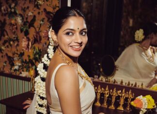 Nikhila Vimal Instagram - Onam🌸 @shafishakkeer @styledbysmiji @unnips @ttdevassy