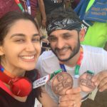 Nikita Dutta Instagram - Earned it! 4th consecutive marathon completed 😈😈 Something that keeps me on my toes the entire month of Dec and jan! #TCSMumbaiMarathon2019 #21km #WeAreAllBornToRun #DidItForTheMedal #ThatFeeling❤️ Marine Drive Mumbai