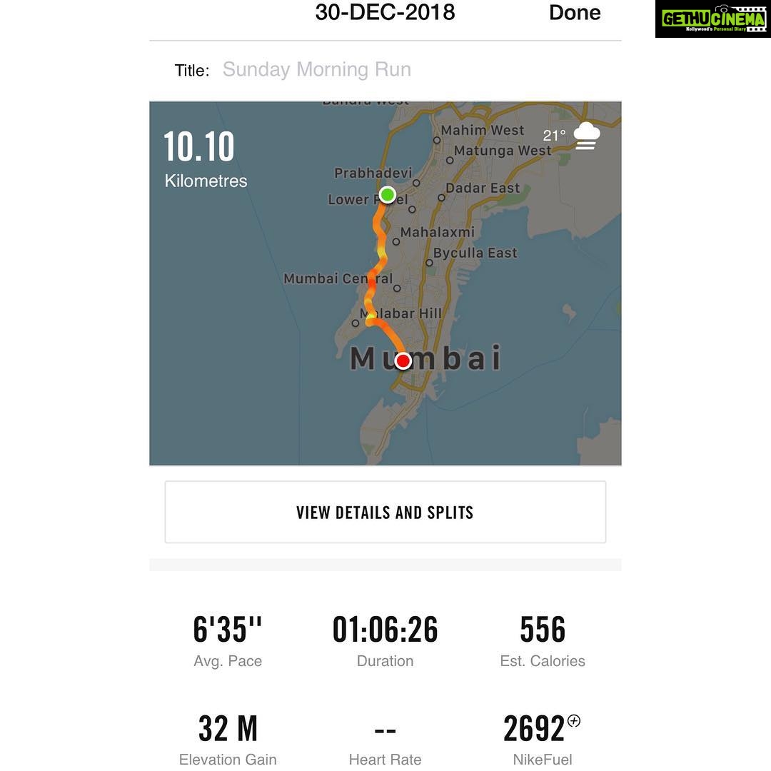 Nikita Dutta Instagram - Last Sunday of the year done well. See you next year. #DecemberRituals #CoffeeAndRun #10kMornings Marine Drive Mumbai