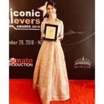 Nikita Dutta Instagram - Delighted to receive the “best emerging tv actor of the year” It’s indeed an honour. Grateful to #IconicAchieversAwards for this 😇 #Gratitude🙏
