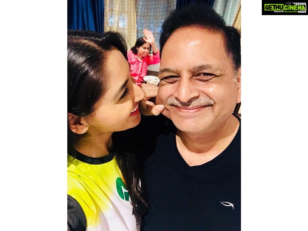 Nikita Dutta Instagram - Happy birthday Daddy. Thank you for being my permanent armour. ❤️ @akdutta59 #Salute