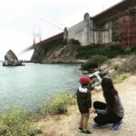 Nikita Dutta Instagram – This tiny tot making this pretty frame complete ❤️
#ObsessedAunt #touristythings Golden Gate Bridge