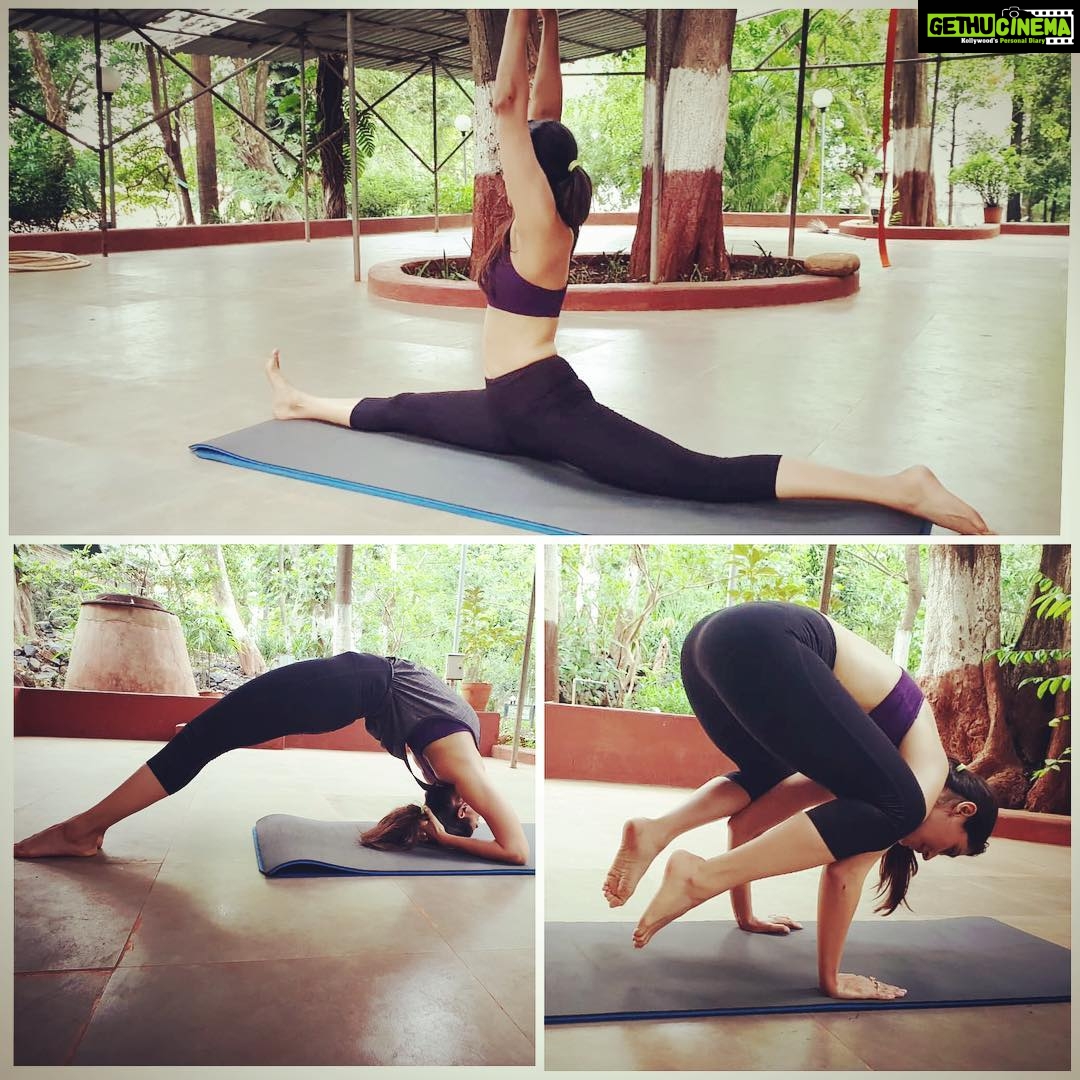 Nikita Dutta Instagram - Meanwhile with baby steps work in progress continues #KeepGoing #LongWayAhead #InternationalYogaDay