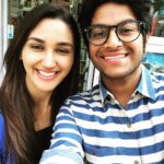 Nikita Dutta Instagram - Finally met this lovely baker boy! Can’t wait to hog on those brownies and cookies 😬😬 @shivesh17 Soda Bottle Openerwala