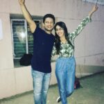 Nikita Dutta Instagram – Celebrating the golden moment of pack up after a long long first day! What fun shooting with this one. @theaslisidharth DLF Chattarpur Farms