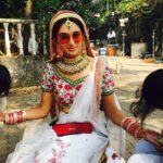 Nikita Dutta Instagram – Ready to be a runaway bride it seems. 
#Haasil #ShootShenanigans @sonytvofficial