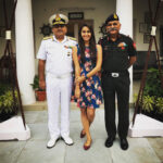 Nikita Dutta Instagram - Proudly parked between the real heroes Rear Admiral AK Dutta and Major General SK Dutta. You men have given this family infinite pride and honor. We the next generation strive to match up to your achievements. Salute you daddy and Chachu. #ArmedForces #IndianNavy #IndianArmy #MilitaryInTheBlood #PrideAndHonor