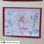 Nikita Dutta Instagram - Growing up my boy! Ollie's first one ❤️❤️ #Repost @ankitaduttadubey (@get_repost) ・・・ Creativity at its best #grownupalready #toddlershenanigans #toddlerart.
