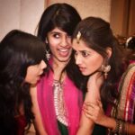 Nikita Dutta Instagram - How boring a wedding would be with nothing to gossip about! Pretty much in action it seems 😂🙈 #ThrowBack #CaughtOnCamera #BridesMaids @lakshmijayaraj @vazda.m