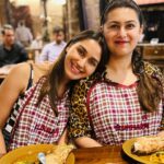 Nikita Dutta Instagram - A pair of siblings suited up well to dig into tons of desi ghee for the farewell lunch 🤤 . P.S.- that gulab jamun though 🥹🤩 . . . #Bukhara #NomNom #CheatMeals