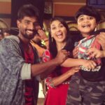 Nikita Dutta Instagram - Caught in the middle of our successful attempt to hold him up in the air! Happy birthday little one. #CandidMuch #BirthdayBaby P.S.- do not ignore satayjit sir's sly posing 😋 SJ Studios