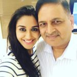 Nikita Dutta Instagram – The result of a successful attempt of convincing him to pose with me. #DaddyBear #ExcitedMe JW Marriott Mumbai Sahar