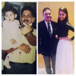 Nikita Dutta Instagram - Daddy then and daddy now. Always got his arm around me. Yo that's my pillar! #HappyFathersDay #DaddyBear @akdutta59