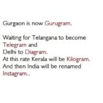 Nikita Dutta Instagram - Might as well do so,since the progress lies in changing the name of a city. #SarcasmMuch #GurgaonLolness