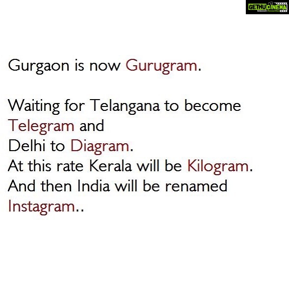 Nikita Dutta Instagram - Might as well do so,since the progress lies in changing the name of a city. #SarcasmMuch #GurgaonLolness