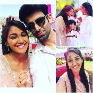 Nikita Dutta Instagram - Four days of this gives me a much valid reason to not play holi now! #OnSet #OverDoseOfHoli Madh Island,Mumbai
