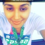 Nikita Dutta Instagram – And they said your best competition is yourself. So finally the keeda in my head feels awesome! 21.097km, 2hr 40 mins and I feel on top of the world. #StandardChartedMumbaiMarathon #FirstTimer #OnCloud9