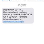 Nikita Dutta Instagram - Hell yea! #FirstTimer Tata Mumbai Marathon