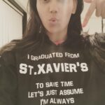 Nikita Dutta Instagram – Winter is here and time to bring the “hoodie of pride” out. #XaviersSwagOn #SomeShowOffThingsWeAllDo