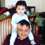 Nikita Dutta Instagram – Ollie is the only one who can play with that and not face the fury by dad. #MyChamps #LibransInTheHouse