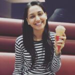 Nikita Dutta Instagram - A night when it's all about looking like a retarded child, devouring 2 scoops of ice cream like you have seen it never before. Picture courtesy: @khan_mohsinkhan #haagendazs #MuchNeeded