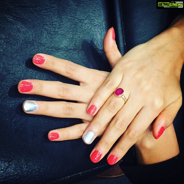 Nikita Dutta Instagram - And the reason is purely 'just like that' #NailExperiments #PostManicure DLF Promenade