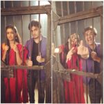 Nikita Dutta Instagram – Innocent? Not so innocent? #BehindTheBars #DreamGirlDiaries #ShootShenanigans