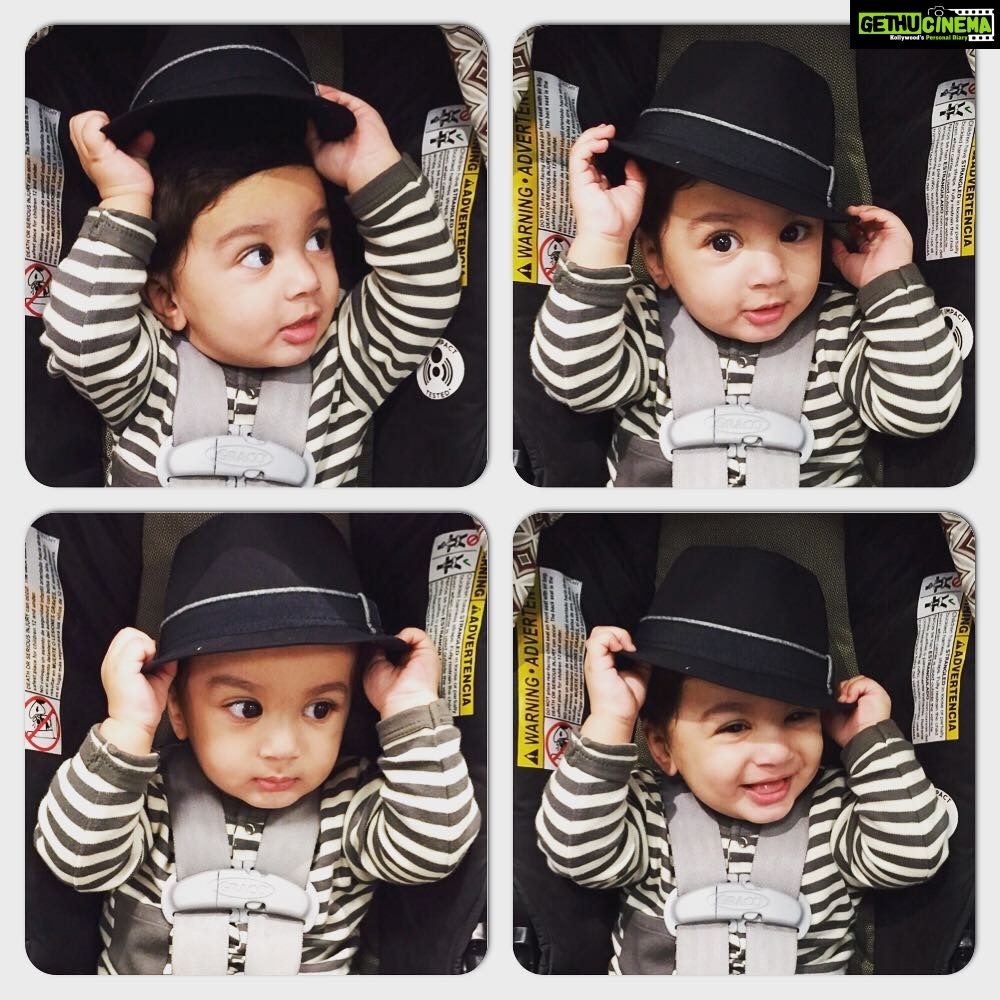 Nikita Dutta Instagram - My nephew is now a Certified poser! #BabyHatter #CutenessOverload #BabyShenanigans