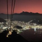 Nikita Dutta Instagram - This capture deserves all the attention. It was clicked during sunset around 6pm at the sugar loaf mountain. You can see the christo redentor shinning white on top. The next time I see the sky red in a painting, I know it is a real thing. Absolutely gorgeous 🌅 ♥️ Pão De Açucar - Sugar Loaf Mountain