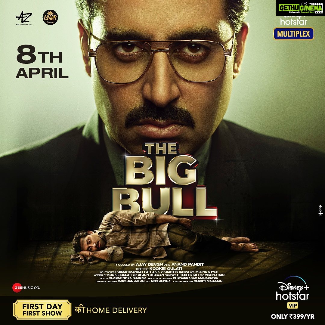 Nikita Dutta Instagram - Tomorrow at 7:30 pm, witness the RISE & FALL of THE BIG BULL! #TheBigBull, streaming tomorrow only on @disneyplushotstarvip. #DisneyPlusHotstarMultiplex #MotherOfAllScams @bachchan @ileana_official @nikifying @shah_sohum @kookievgulati @ajaydevgn @anandpandit @kumarmangatpathak @meenaiyerofficial @vickssharma @dharmendraedt @adffilms @anandpanditmotionpictures