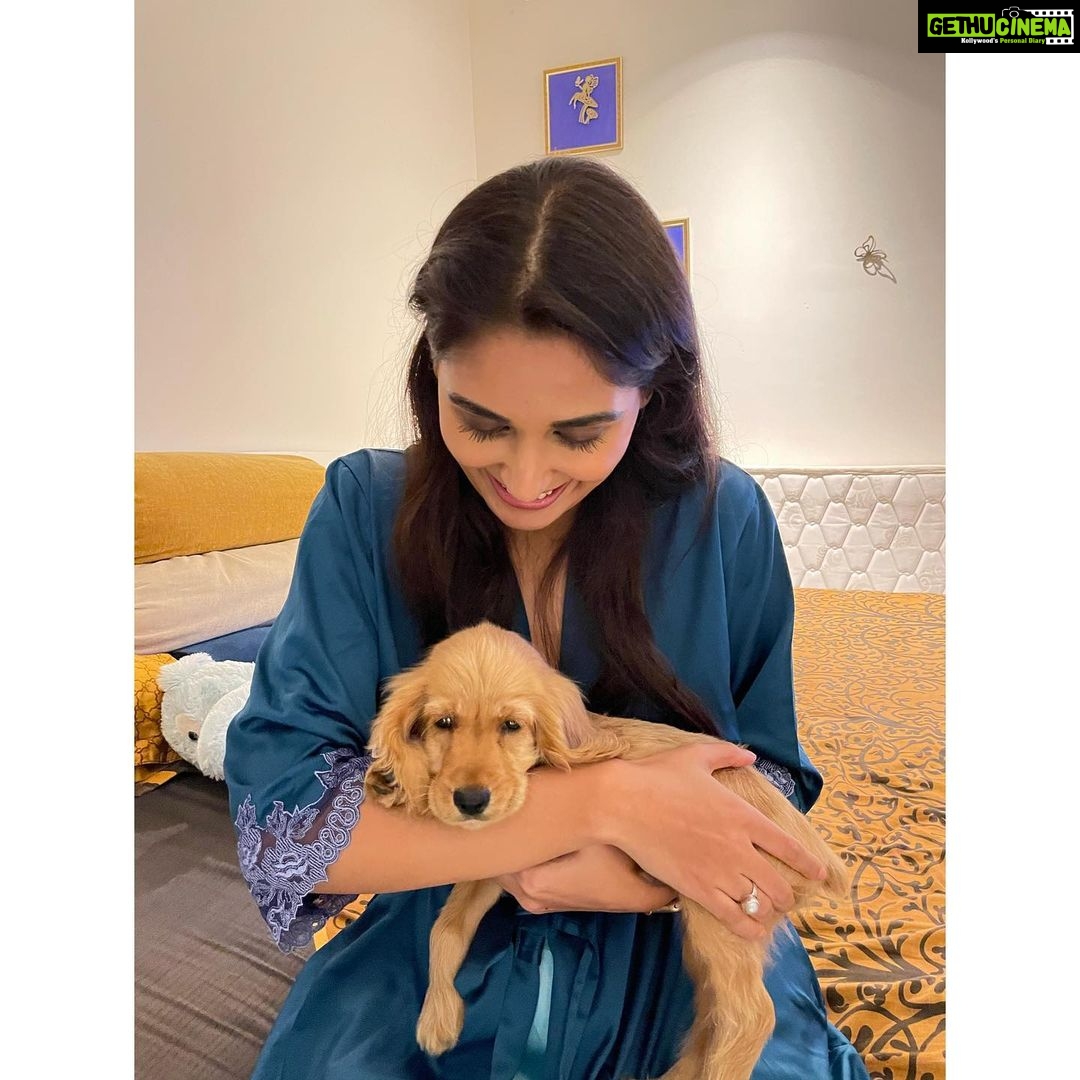 Nikita Dutta Instagram - Finally making peace with them doggos 🐶 . #AlwaysAFirstTime #NotADogLover #Converting #PuppyLove . 📸: @_._kaykaykay_._