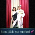 Nikita Dutta Instagram – Happy 35th parents! Wish you an eternity more of troubling each other. 💕🤗
.
@alka.dutta16 @akdutta59
.
PS.- “Laal Dupatta Malmal ka” is their favourite song which was played by the Naval band on the father’s retirement. One of the few likes the parents have in common. 😛🤭