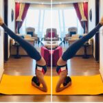 Nikita Dutta Instagram - But first, match yourself ✌️🦄 . . #Inversions #BackBends