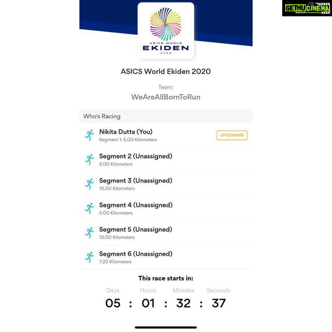 Nikita Dutta Instagram - Get signed up for free by visiting https://www.asics.com/in/en-in/mk/asics-world-ekiden or if you already have the Runkeeper App simply check out the challenges tab! . I have registered for the #ASICSWorldEkiden2020 Challenging fit peeps @chitrashi @sikandarkher @therealkushaltandon @simplysheeba @rohitroy500 To join the challenge and register NOW!