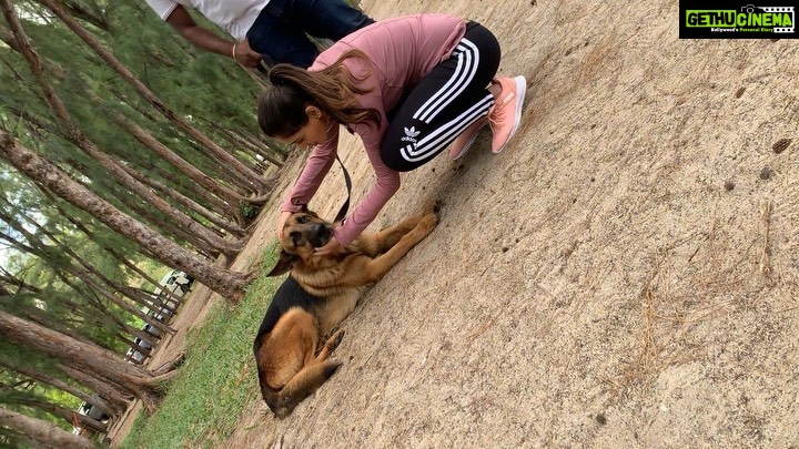 Nikita Dutta Instagram - For anyone who is aware of my equation with dogs, this progress wasn’t easy 🤭🤭 #AlwaysAFirstTime