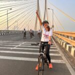 Nikita Dutta Instagram - This morning was great! We cycled almost 40km in the city at the best time of the day. Thank you for being a part of my madness @jaferalimunshi @rizwanbachav 13.11.2022 💕🦄