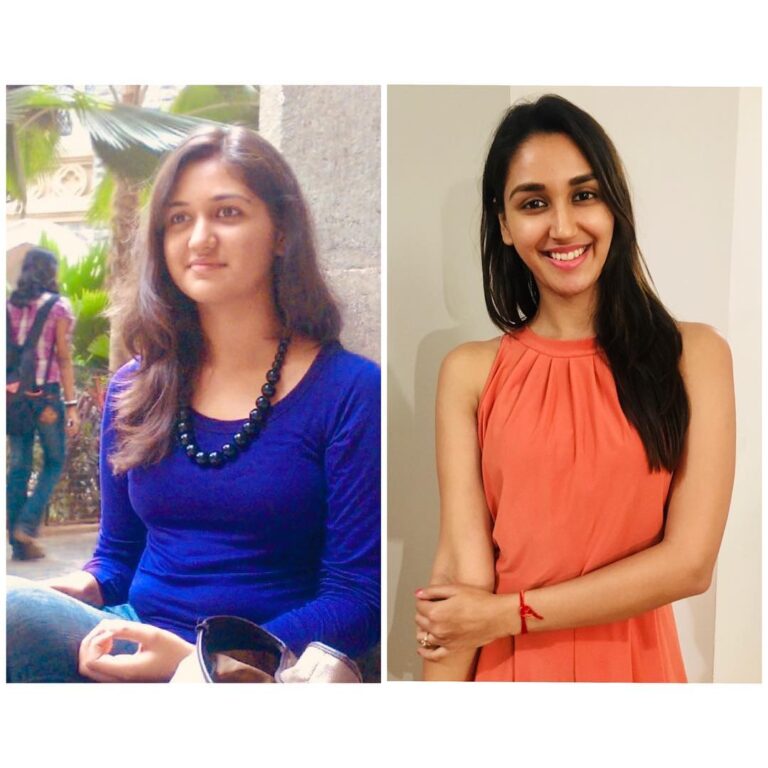 Nikita Dutta Instagram - Left is a junior college girl probably pissed off for not eating enough perk for the day. Right is a girl who realised eating too much perk was a bad idea. 2009-2019 #10YearChallenge #ThenAndNow #Transformation 🦄🦄